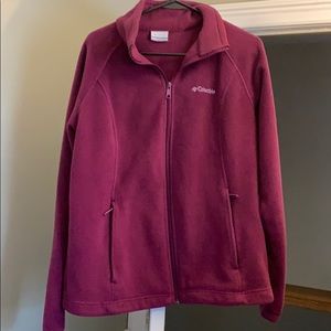 Women's Columbia zip down fleece